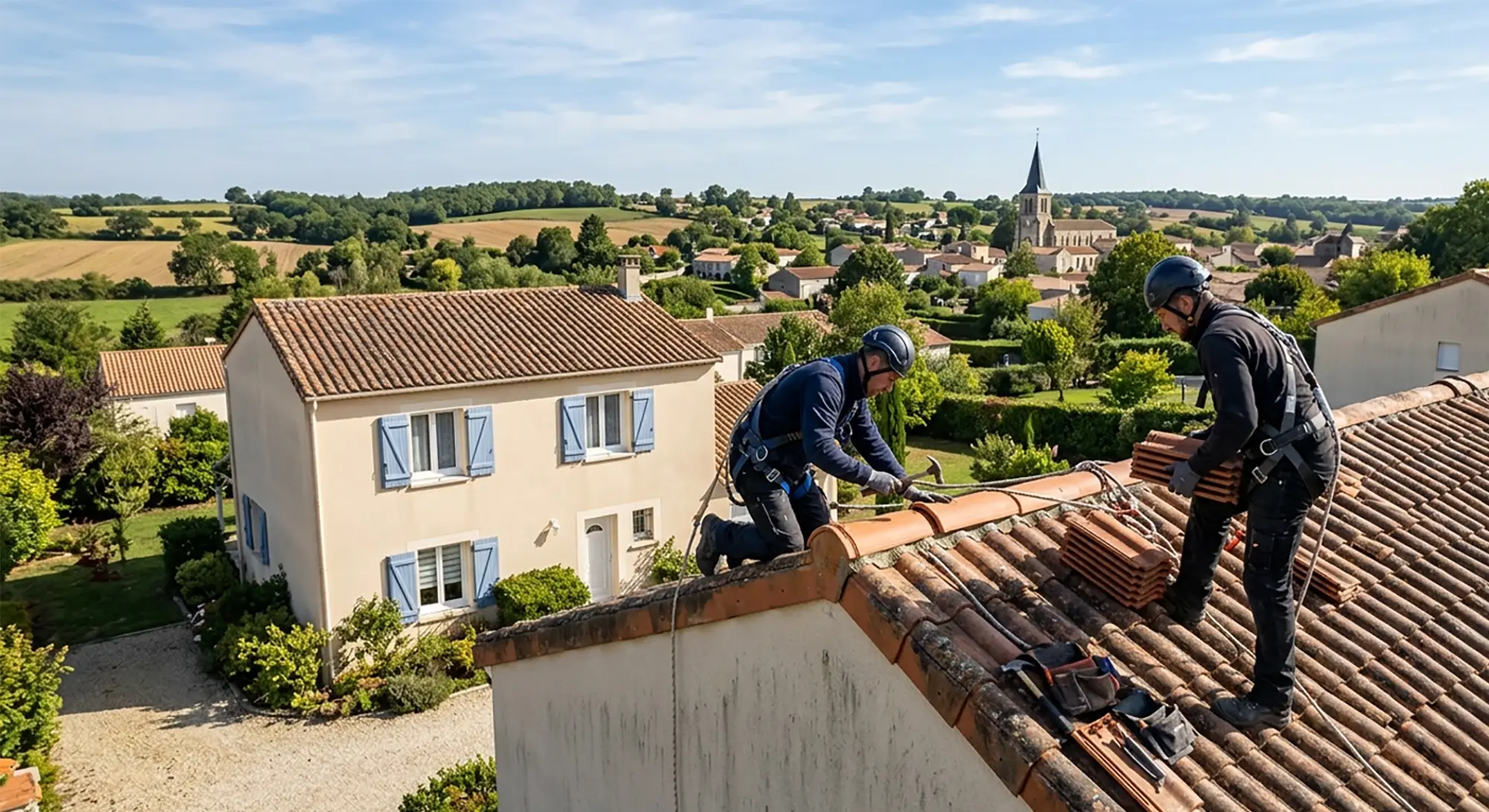 Réparation urgente toiture La Crèche